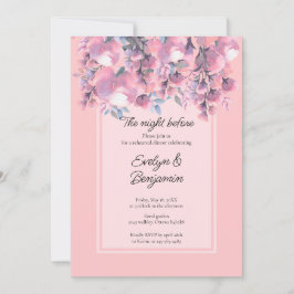 Floral Dusty Rose Probe Abendessen Einladung