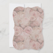 Floral Dusty Rose Rodelbahn mit Aussicht Einladung (Rückseite)