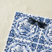 Floral Dutch Tiles Muster Strandtuch (Beispiel)