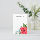 Floral Earring Display Holder Visitenkarte (Stehend Vorderseite)