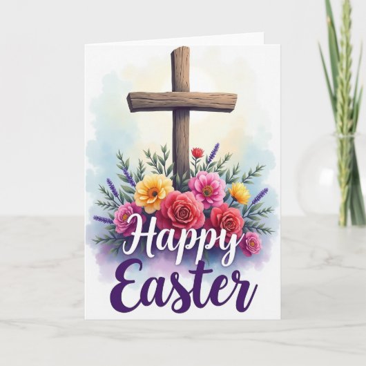Floral Easter Blessing Card Karte (Vorderseite)