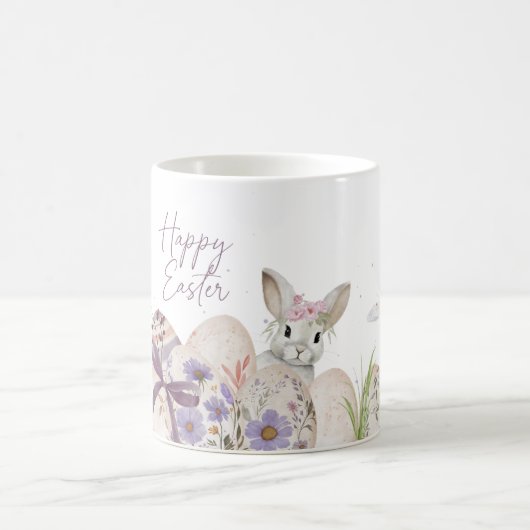 Floral Easter Eggs Happy Easter Mug Kaffeetasse (Mittel)