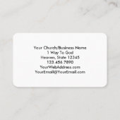 FLORAL Ecclesiastes 3:8 KJV Bibelverse Visitenkarte (Rückseite)