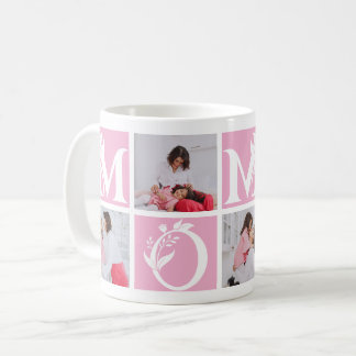 Floral Editable Color Mom Letter Mother's Day  Kaffeetasse