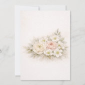 Floral Editorial Bouquet Wedding Details Einladung (Rückseite)