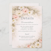 Floral Editorial Bouquet Wedding Details Einladung (Vorne/Hinten)