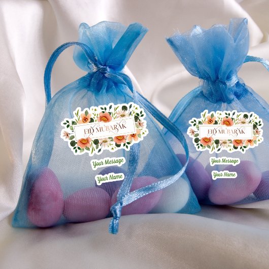 Floral Eid Mubarak Aufkleber