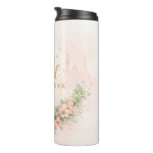 Floral Eid Mubarak – Blush Pink Islamic Gift f Thermosbecher (Nach rechts gedreht)
