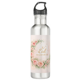 Floral Eid Mubarak Bott– Blush Pink Islamic Gift f Edelstahlflasche