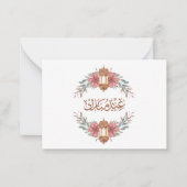 Floral Eid Mubarak Lantern Mitteilungskarte (Vorderseite)
