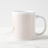 Floral Eid Mubarak Mug – Blush Pink Islamic Gift f Jumbo-Tasse (Rechts)