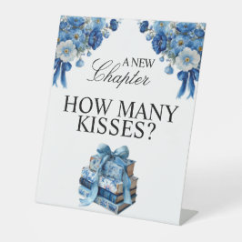 Floral Ein neues Kapitel Brautparty Tablettsegment Sockelschild