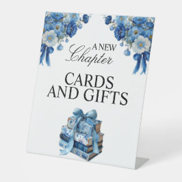 Floral Ein neues Kapitel Brautparty Tablettsegment Sockelschild