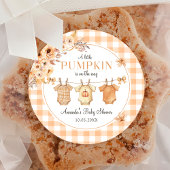 Floral ein wenig Pumpkin Baby Duschkleber Runder Aufkleber