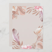 floral einladung (Vorne/Hinten)