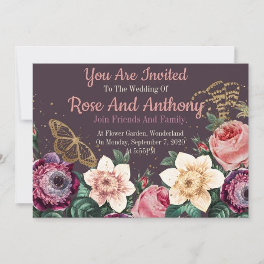 floral einladung (Vorderseite)