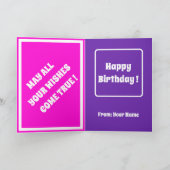 Floral Einzigartig Moderne Elegante Sammlung Karte (Innenseite)