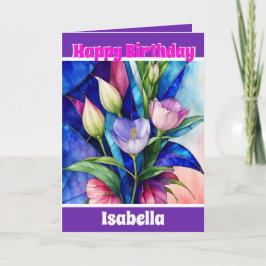 Floral Einzigartig Moderne Elegante Sammlung Karte