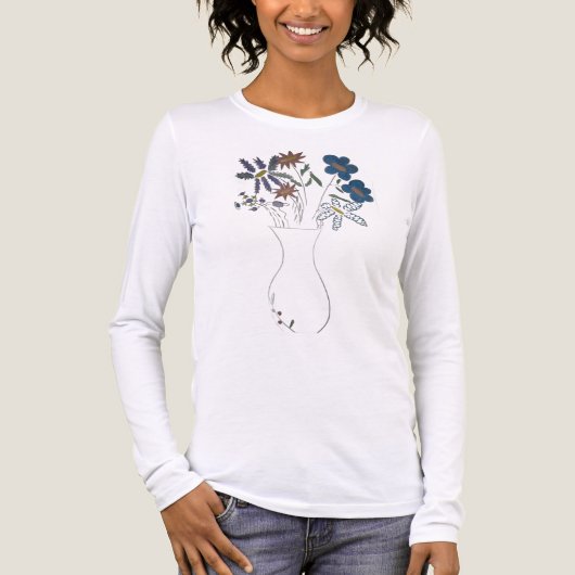 Floral elaganie Tri-Blend shirt (Vorderseite)