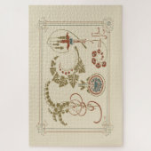 Floral Elegance (1900) - Alphonse Mucha Puzzle (Vertikal)