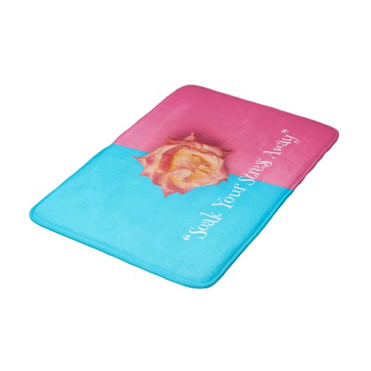 Floral Elegance Bath Mat Badematte (Schrägansicht)