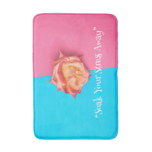Floral Elegance Bath Mat Badematte (Vorderseite Vertikal)