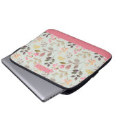 Floral Elegance Boho Stylish Cute  Laptopschutzhülle (Vorne Knopf)