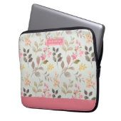 Floral Elegance Boho Stylish Cute  Laptopschutzhülle (Vorderseite Links)