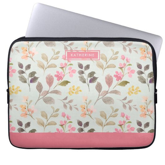 Floral Elegance Boho Stylish Cute  Laptopschutzhülle (Vorderseite)