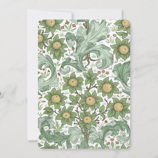 Floral Elegance Brautdusche Einladung (Rückseite)