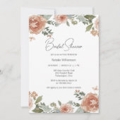 Floral Elegance Bridal Shower Einladung (Vorderseite)