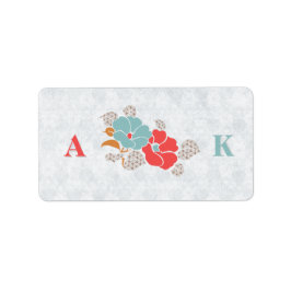 "Floral Elegance" Collection Adressaufkleber