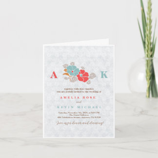 "Floral Elegance" Collection Einladung