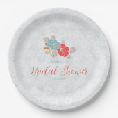 "Floral Elegance" Collection  Pappteller (Vorderseite)