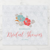 "Floral Elegance" Collection Schaumweinetikett (Einzelnes Label)