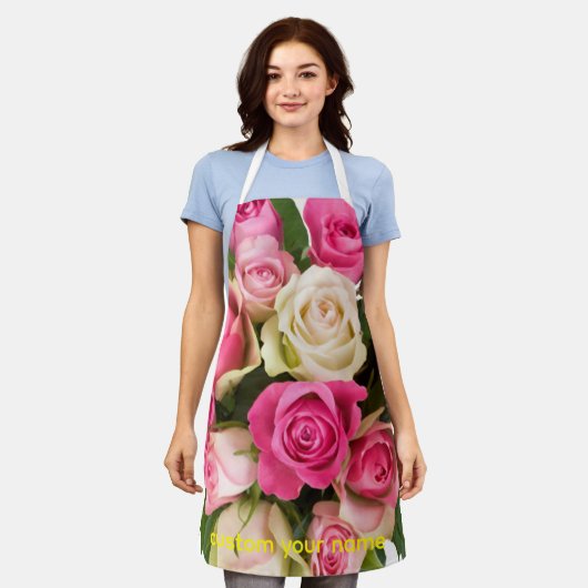 Floral Elegance – Cute Flower Apron for Kit Schürze (Getragen)