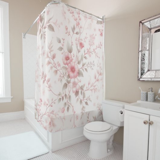 Floral Elegance Duschvorhang (Beispiel)