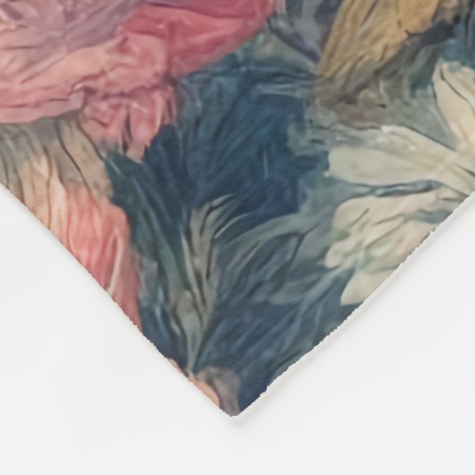 Floral Elegance Fleecedecke (Ecke)