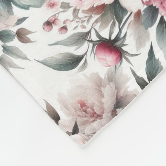 Floral Elegance Fleecedecke (Ecke)