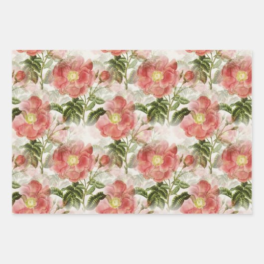 Floral Elegance Geschenkpapier Set (Vorderseite 2)