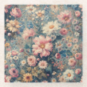 Floral Elegance Glasuntersetzer (Vorderseite)