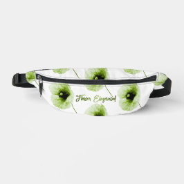 Floral Elegance Green Fanny Pack Bauchtasche