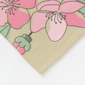 Floral Elegance Muster Fleecedecke (Ecke)