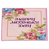 Floral Elegance Muttertag Große Geschenktüte (Vorderseite)