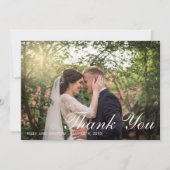 Floral Elegance Peach Blush Sage Classic Vielen Da Dankeskarte (Vorderseite)