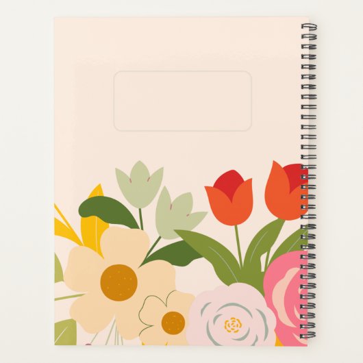 Floral Elegance Planner Planer (Rückseite)