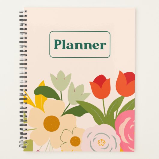Floral Elegance Planner Planer (Vorderseite)