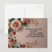 Floral Elegance Postkarte (Vorne/Hinten)