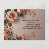 Floral Elegance Postkarte (Vorderseite)