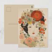 Floral Elegance Postkarte (Vorne/Hinten)